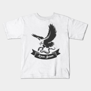 Eagle with Snake and Ribbon Kids T-Shirt